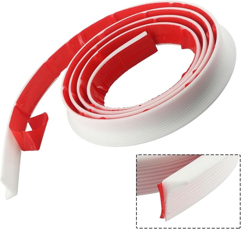 Flexible Silicone Water Barrier For Countertop And Shower 200cm Waterproof Threshold Seal Strip - Image 4